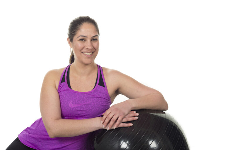 Ceza's headshot with Swiss Ball