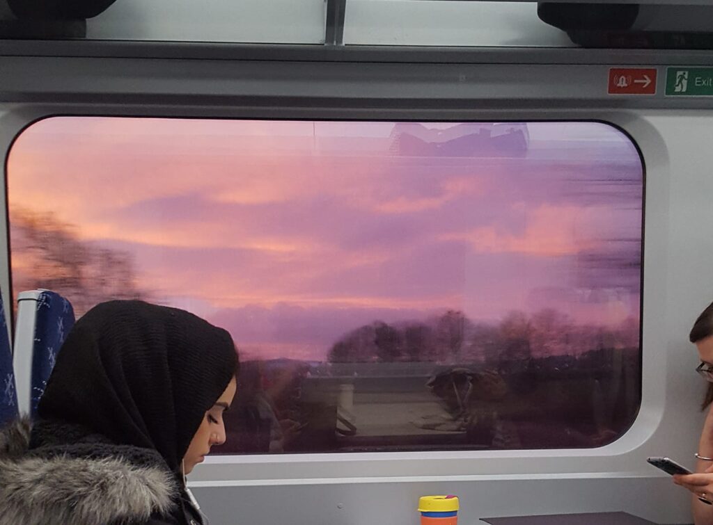 purple sky