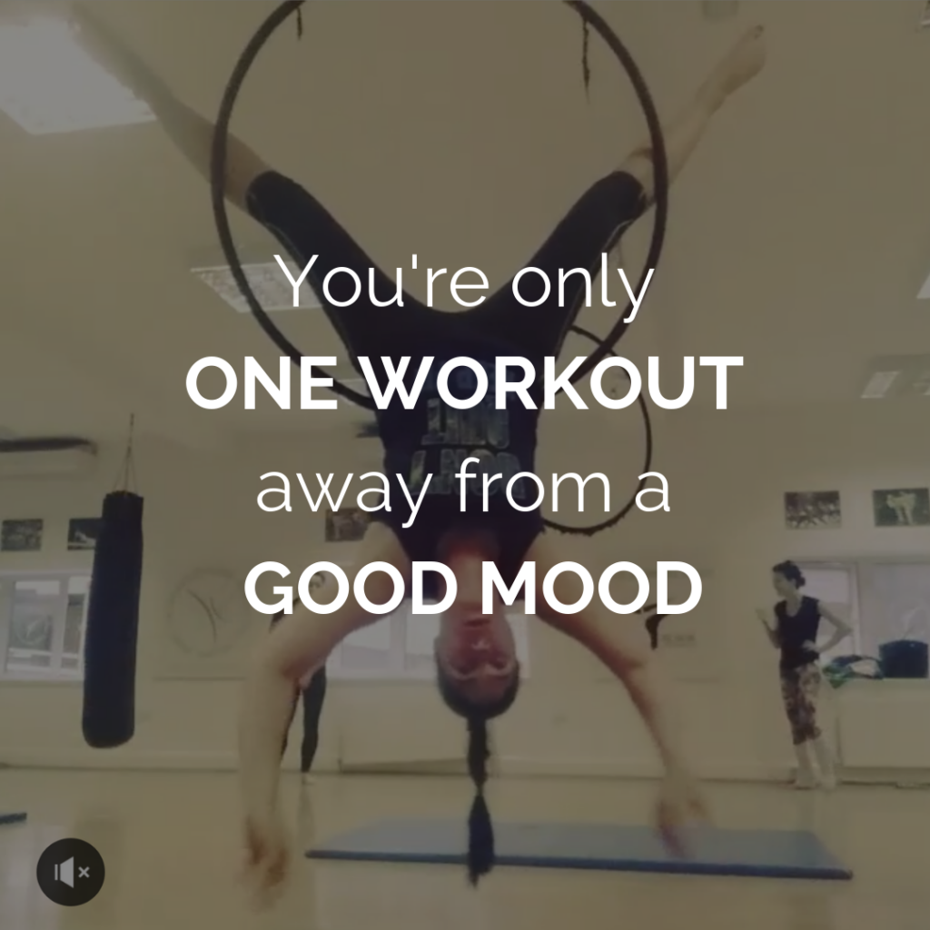 workout makes you feel good