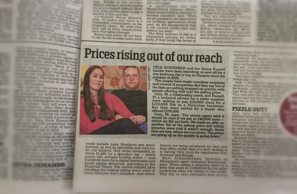 Our feature in The Daily Mail & discussing relationship struggles.