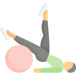 Pilates on swiss ball icon by https://www.flaticon.com/free-icons/pilates, created by Freepik - Flaticon